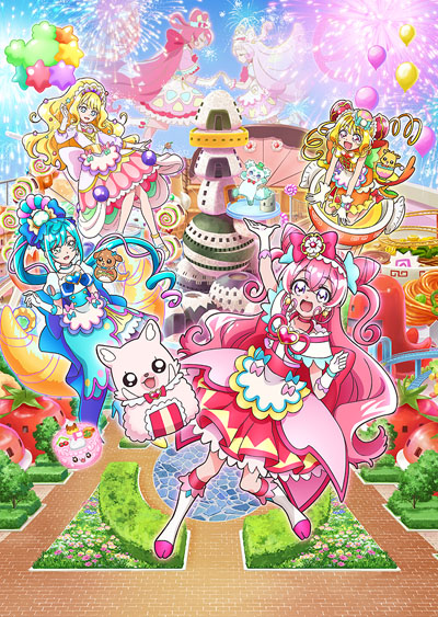 постер аниме Eiga Delicious Party Precure: Yume Miru Oko-sama Lunch