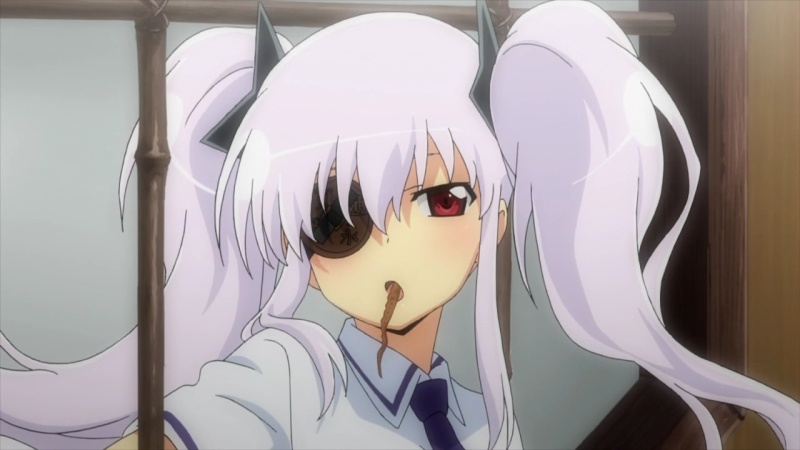 Anime girl with eye patch