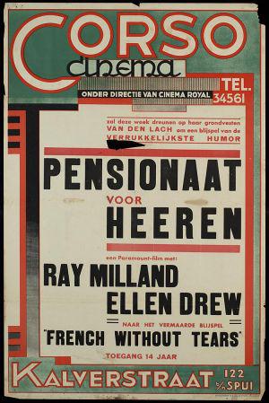 Французский без слёз (1940, постер фильма)