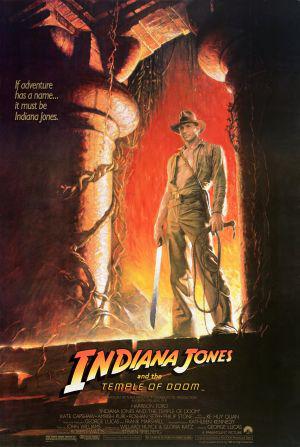 Индиана Джонс и Храм судьбы (1984, постер фильма)