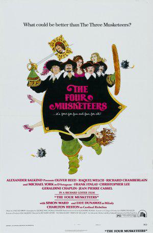 Четыре мушкетера (1974, постер фильма)
