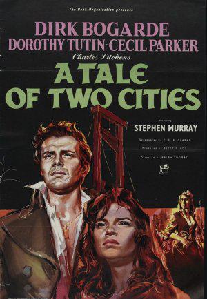 Рассказ о двух городах (1958, постер фильма)