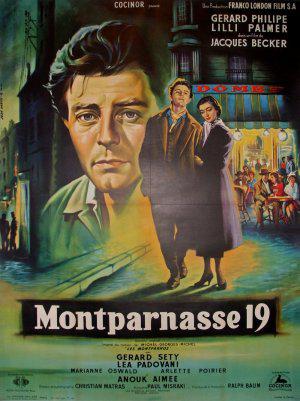 Монпарнас-19 (1958, постер фильма)