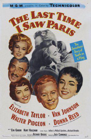 Когда-то в Париже (1954, постер фильма)