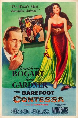 Босоногая графиня (1954, постер фильма)