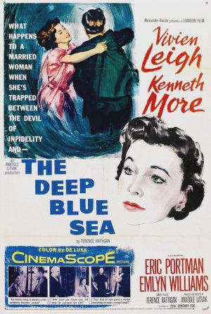 Глубокое синее море (1955, постер фильма)