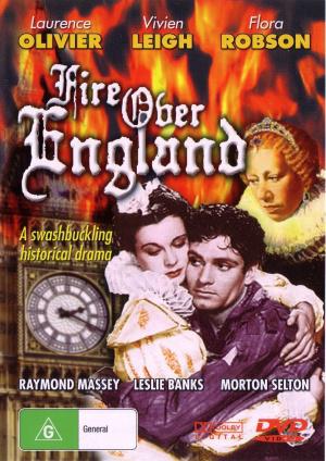 Англия в огне (1937, постер фильма)