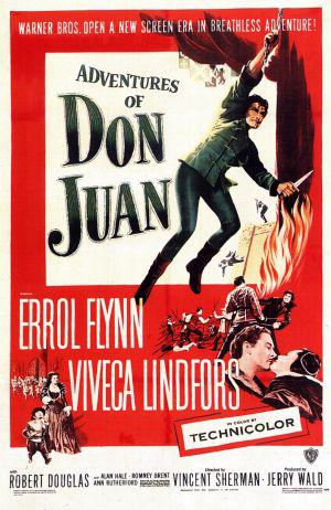 Похождения Дон Жуана (1948, постер фильма)