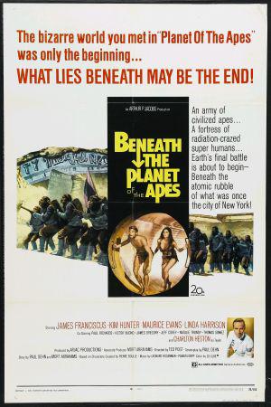 Планета обезьян 2: Под планетой обезьян (1970, постер фильма)
