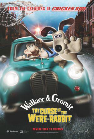 Уоллес и Громит: Проклятие кролика-оборотня (2005, постер фильма)