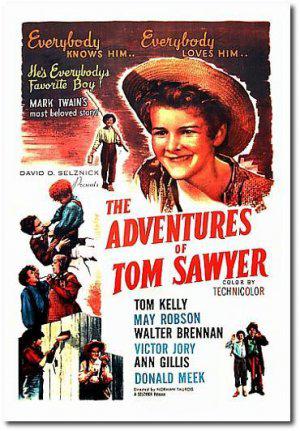 Приключения Тома Сойера (1938, постер фильма)