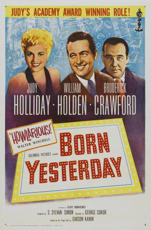 Рожденная вчера (1950, постер фильма)