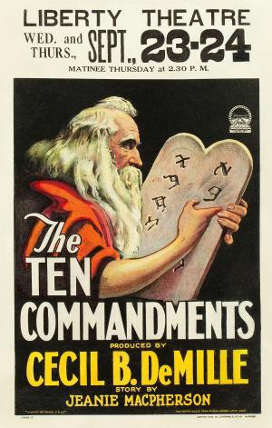 Десять заповедей (1923, постер фильма)
