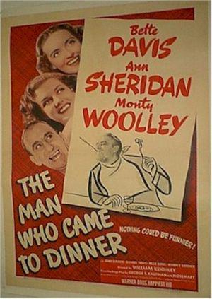 Человек, который пришел к обеду (1942, постер фильма)