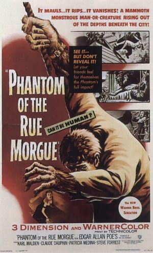 Призрак улицы Морг (1954, постер фильма)