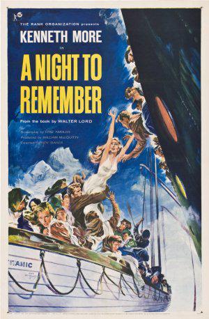Гибель «Титаника» (1958, постер фильма)