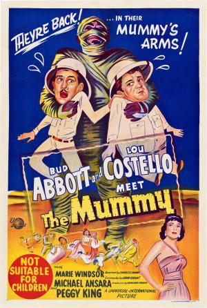Эбботт и Костелло встречают мумию (1955, постер фильма)