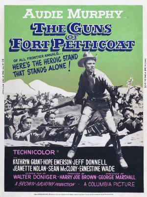 Стрелки Юбочного форта (1957, постер фильма)