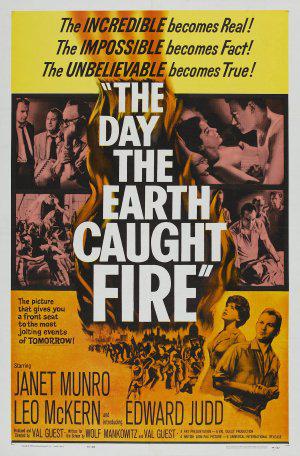 День, когда загорелась Земля (1961, постер фильма)