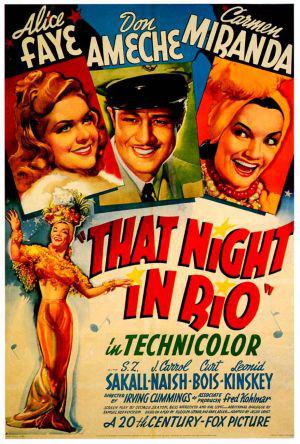 Та ночь в Рио (1941, постер фильма)