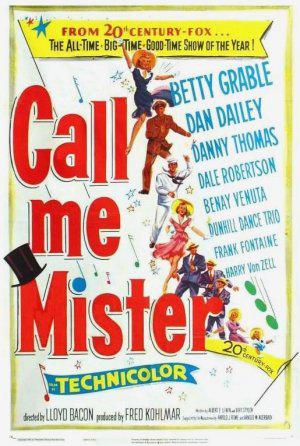 Зовите меня «Мистер» (1951, постер фильма)