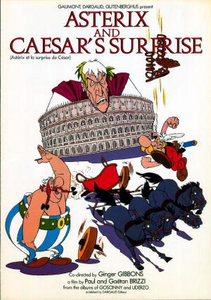 Астерикс и сюрприз Цезарю (1985, постер фильма)