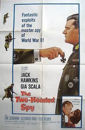Двухголовый шпион (1958, постер фильма)