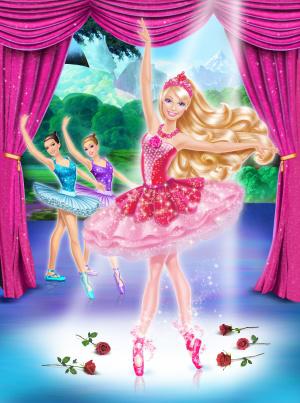 Барби: Балерина в розовых пуантах (2013, постер фильма)