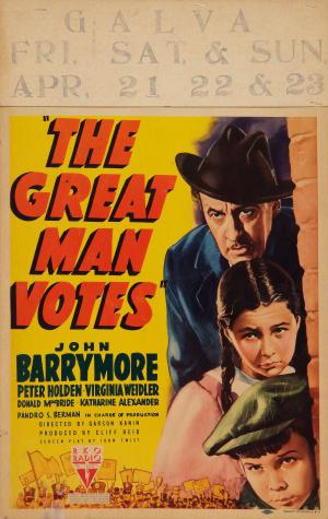 Великий человек голосует (1939, постер фильма)