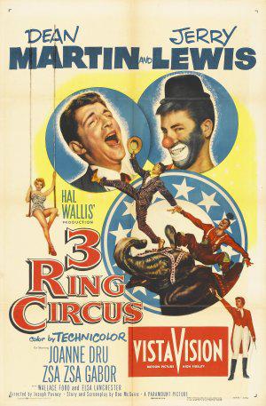 3 Ring Circus (1954, постер фильма)