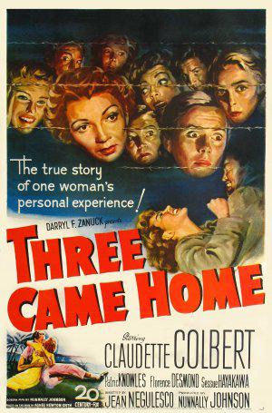 Трое пришли домой (1950, постер фильма)