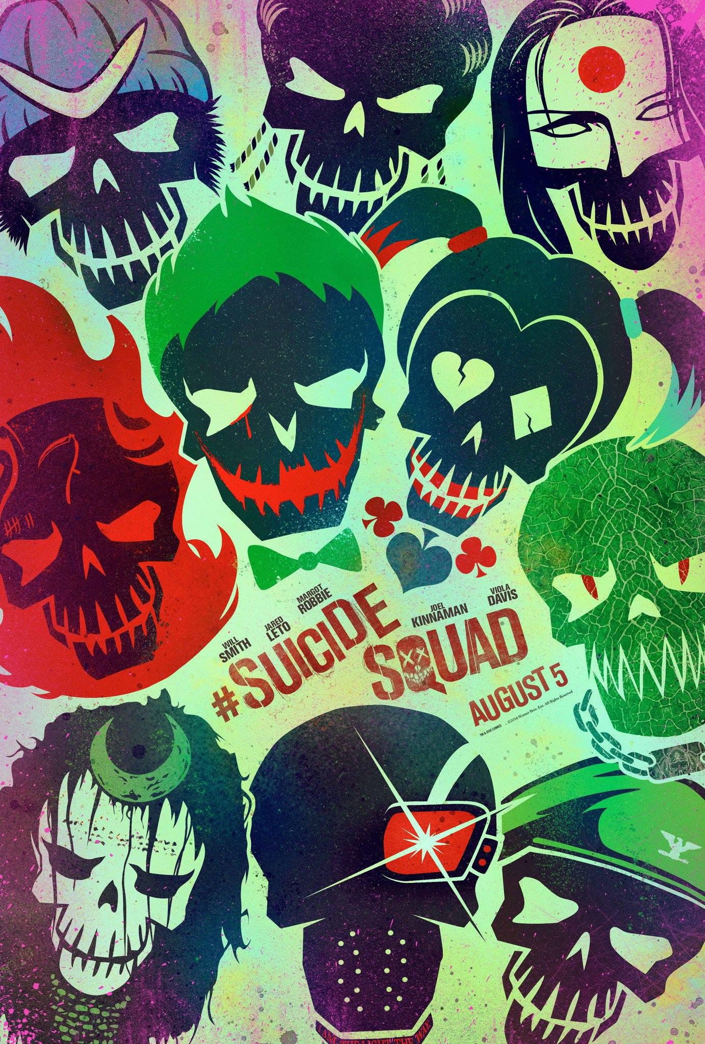Отряд самоубийц (2016, постер фильма)