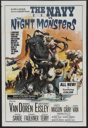Флот против ночных чудовищ (1966, постер фильма)