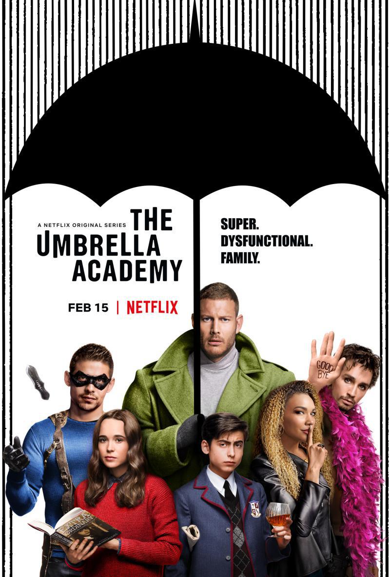Академия «Амбрелла» (2019, постер фильма)
