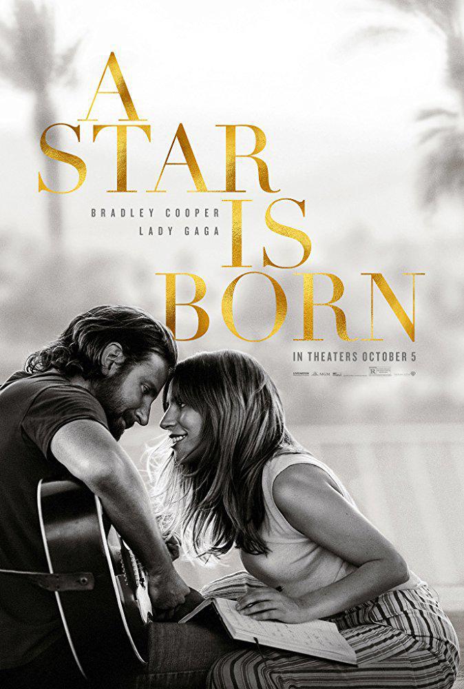 Звезда родилась (2018, постер фильма)