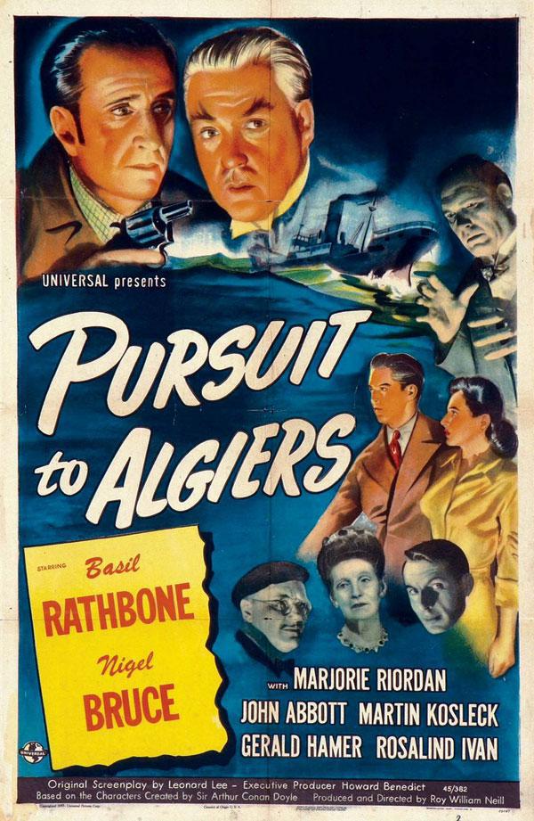 Бегство в Алжир (1945, постер фильма)
