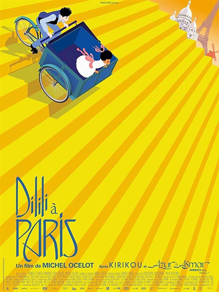 Дилили в Париже (2018, постер фильма)
