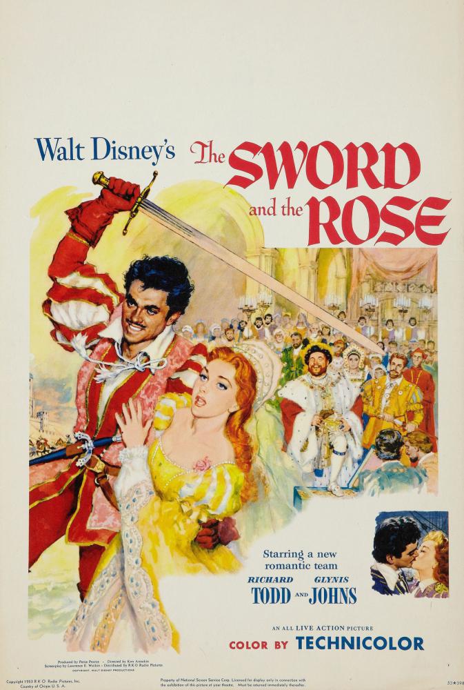Меч и Роза (1953, постер фильма)