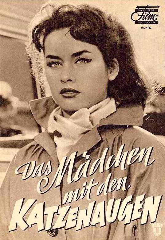 Девушка с глазами кошки (1958, постер фильма)
