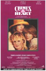 Преступления сердца (1986, постер фильма)