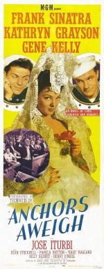 Поднять якоря (1945, постер фильма)