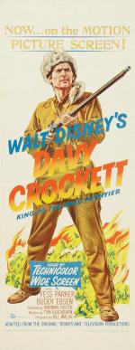 Дэви Крокетт, король диких земель (1955, постер фильма)