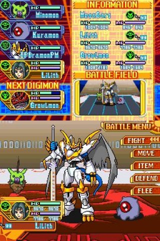 Digimon World: Dawn. кадры из игры. 
