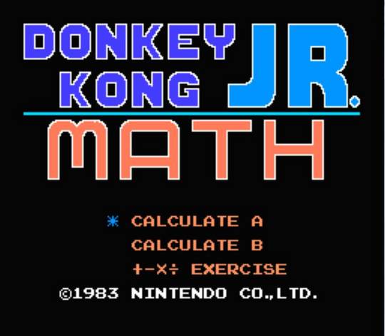    Donkey Kong Jr. Math