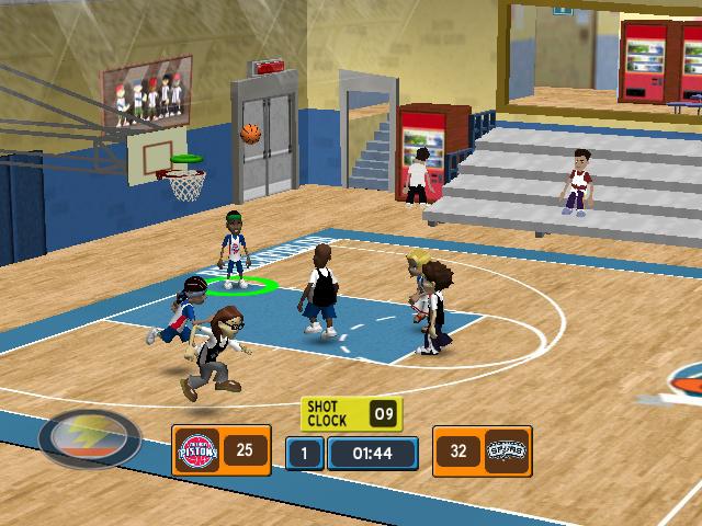 Кадр из игры Backyard Basketball 2007.