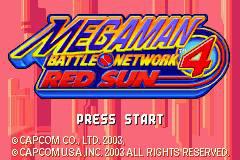    Mega Man Battle Network 4 Red Sun
