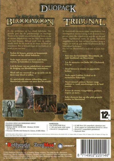 The Elder Scrolls III: Bloodmoon & Tribunal Duopack