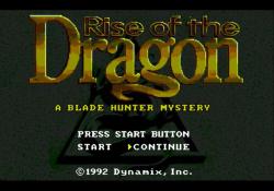 ���� �� ���� Rise of the Dragon